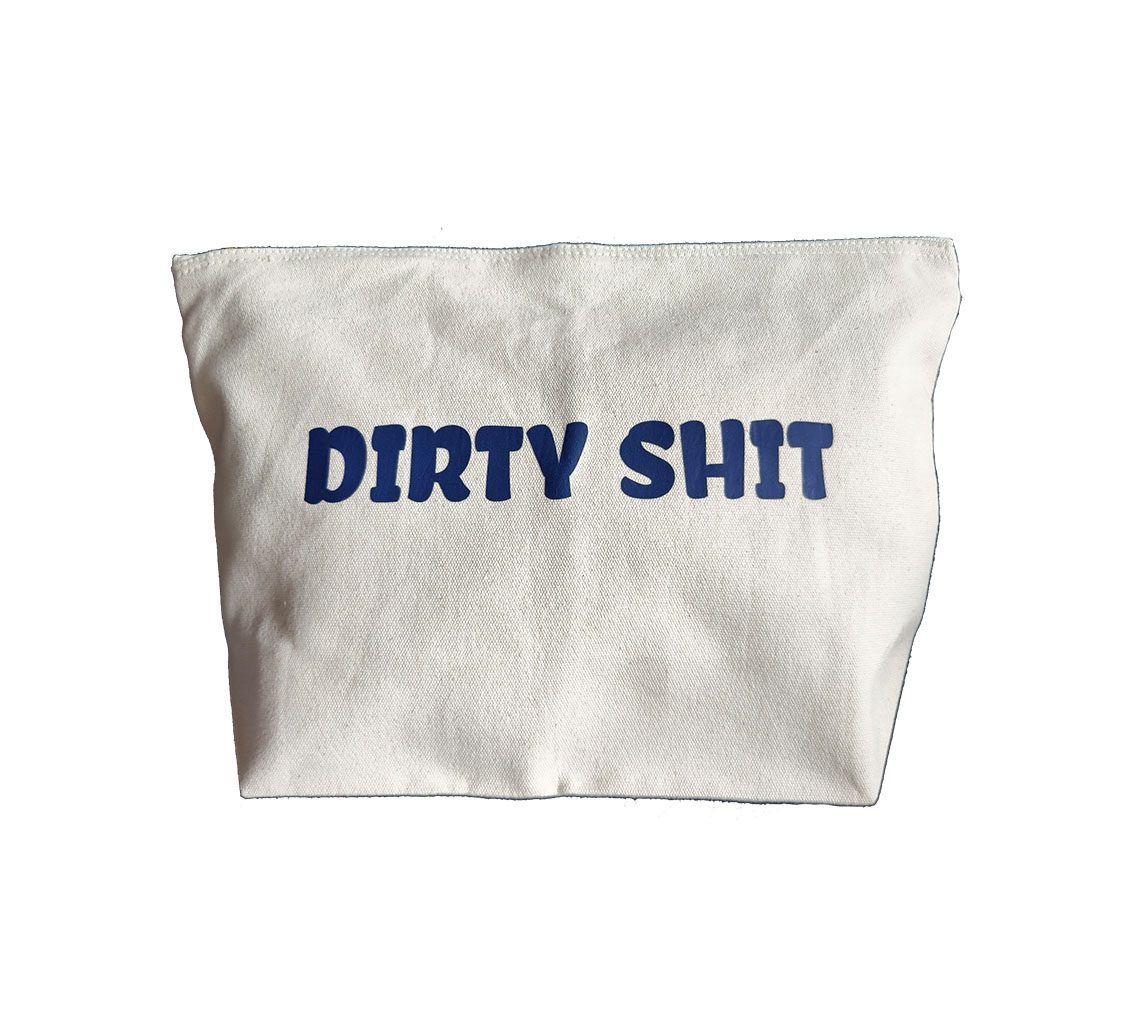 Dirty shit washbag